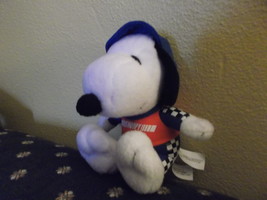 Met Life Racing Snoopy "Peanuts"  Sitting Plush Doll - $27.00