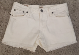 Polo Ralph Lauren White Cut Off Jean Shorts Size 12 Waist 27 in 3 in Inseam - £13.08 GBP