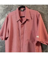 Helly Hansen Button Up Shirt Mens Extra Large Pink Red Plaid Polynosic Light - $13.53