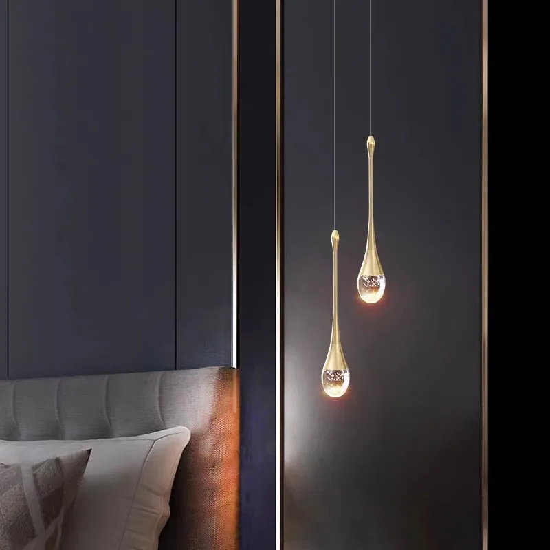 Modern  Bubble crystal LED Pendant Light for Bedroom Living Room Bedside... - $21.29+