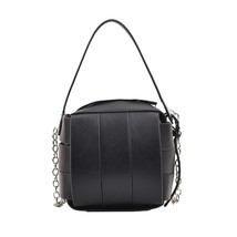 Leather Handbags for Women 2023 Vintage Spliced Fashionable Shoulder Bag Ladies  - £48.40 GBP
