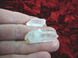 (r200-8) Clear white Quartz crystal points Hot Springs Arkansas I love crystals - £8.88 GBP