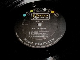 Patty Duke Patty Record Album Vinyl LP Record Only No Cover Mint MONO - £15.92 GBP