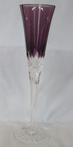 Ajka Amethyst Castille Albinka  10&quot; Fluted Champagne Stem Goblet - £60.15 GBP