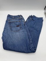 Ariat FR Work M3 Loose Straight Jeans Mens 36x32 Blue Denim Flame Resistant - £18.96 GBP