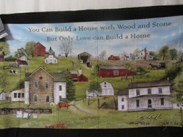 BILLY JACOBS LOVE CAN BUILD A HOME PANEL WALL HANGING FABRIC CRAFTS SEWI... - £5.38 GBP