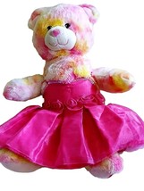 Build A Bear strawberry cheesecake blizzard bear pink rose dress with 3 ... - £24.03 GBP