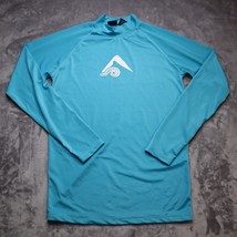 Kanu Surf Swim Rash Guard Shirt Adult S Blue Lightweight Casual Athletic Mens - £20.48 GBP