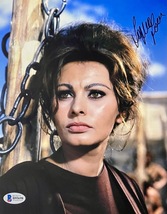 Sophia Loren Autographed Signed 8x10 Photo Beautiful Beckett Certified B95698 - £101.63 GBP