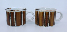 Midwinter Stonehenge Earth Stoneware Set of 2 Coffee Tea Mug Cup England... - £25.60 GBP