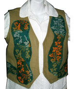 Batik Leaves Vest - women&#39;s size 8 - £19.93 GBP