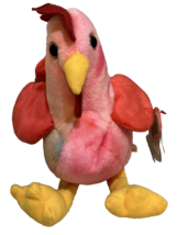 Strut The Rooster Ty Beanie Babies Collection Hang &amp; Tush Tags 3/8/1996 - £3.93 GBP