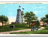 Gray Tower Kelly Knoll Irish Hills Brooklyn Michigan MI UNP WB Postcard W3 - £3.12 GBP