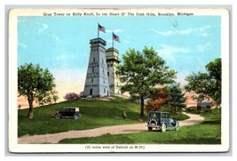 Gray Tower Kelly Knoll Irish Hills Brooklyn Michigan MI UNP WB Postcard W3 - £3.12 GBP