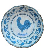 Four (4) Melamine 7.75&quot; Salad Plate ~ Country ~ Rooster ~ Paisley ~ Blue... - $38.10 CAD