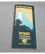 1921 Day Trips From Detroit Michigan Fold Out Brochure Grand Trunk Route - $474.98 MXN