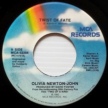 Olivia Newton John &amp; John Travolta - Twist of Fate / Take A Chance [7&quot; 45 rpm] - £3.62 GBP