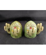 SOUVENIR ARIZONA SAGUARO CACTUS SALT-&amp;-PEPPER SHAKERS, c1950s JAPAN - $16.35 CAD