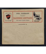 antique PHIL EISEMANN lancaster pa BARBER SUPPLIES BILLHEAD dealer mfg c... - £54.49 GBP