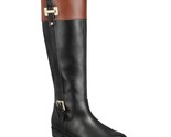 Karen Scott Women Knee High Riding Boot Deliee2 Size US 6.5M Black Cognac - £26.11 GBP