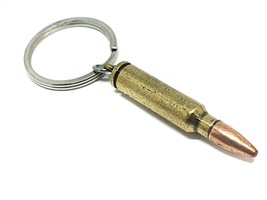 Keyring Bullet Shape Bronze Copper Novelty Keychain Strong Ring Gift UK ... - £5.00 GBP