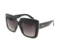 Velvet Trends GINA Oversized Square Sunglasses, Black / Gray Gradient 57... - $34.60