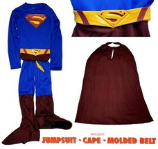 Rubie&#39;s DC Comics SUPERMAN 2006 Vintage Child COSTUME 3 Pcs. Set (for ages 8-10) - £19.66 GBP