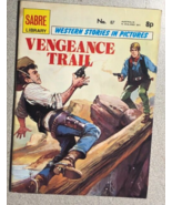 VENGEANCE TRAIL (1975) Sabre Library western B&amp;W comic book digest #87 VF - €16,89 EUR