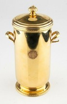 Cartier Solid 14k Yellow Gold and Glass Very Rare Vintage Lidded Ice Bucket - £59,583.19 GBP