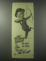 1954 Sharps Toffee Ad - The word for Toffee - $18.49