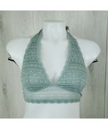 Victorias Secret Halter Bralette Size S Solid Lace V Neck Sexy - $9.89