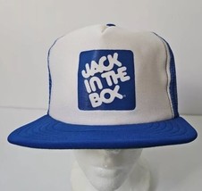 Jack in the Box Trucker Hat Mesh Cap Snapback Hat Adjustable Vintage - £15.25 GBP