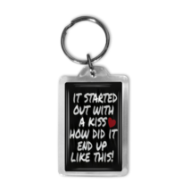 Killers keyring  It started out with a kiss lyrics handmade typography - $5.23