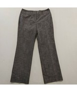 Larry Levine Petite Stretch Chino Pants Women&#39;s size 10P Gray Patterned  - £9.65 GBP