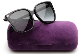 New Gucci GG0022S 001 Black Sunglasses 57-18-140mm B52mm Italy - £168.93 GBP