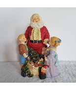 VTG Winter Children Santa Claus Decorative Figurine Christmas Shabby EXC... - $45.24 CAD