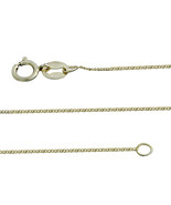 14K YG Over Sterling Silver Curb Chain (22&quot;, 0.8G)  New! #JN1114 - £15.91 GBP
