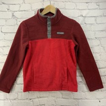 Columbia Sportswear Fleece Jacket Boys Sz M Red Pullover - £15.81 GBP