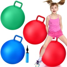 3 Pcs Hopper Ball Jumping Hopping Ball, 22 Inch Exercise Ball Bouncing Ball With - £39.27 GBP