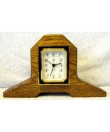 French JAZ Oak Miniature Mantle Alarm Clock  - £27.25 GBP