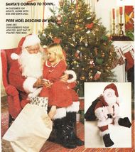 Christmas Santa Claus Suit Costume Toy Gift Bag Santa Doll Sew Pattern M(38-40) - £10.97 GBP