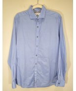 Robert Graham 14 / 16.5 Cross Stitch Detail long sleeve Blue Subtle Pattern - €20,65 EUR
