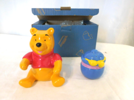 Disney Treasure Craft Winnie the Pooh And Hunny Pot Salt and Pepper Shakers  - £8.56 GBP