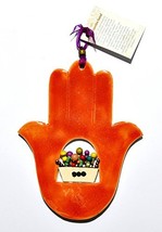 Home Blessing Hamsa Hand Ceramic Hand Made Art Design - $44.00
