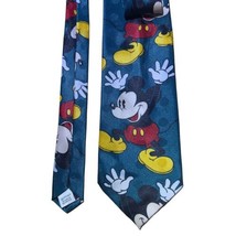 Disney Tie Designed By Cervantes Mickey Mouse Mens Necktie Green Tie Korea - $11.44
