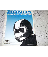 Manuel D'Atelier De Réparation Du Service Honda ZB50 ZB 50 De 1988 - $119.99
