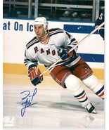 Daniel Goneau Signed Autographed Glossy 8x10 Photo - New York Rangers - $285.10 MXN