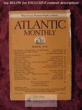 ATLANTIC March 1932 Albert Jay Nock Herbert Hoover Alfred F. Loomis Louis Reed - £6.89 GBP