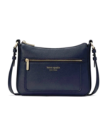 NEW Kate Spade Hudson Medium Leather Crossbody Bag Blazer Blue NWT - £129.31 GBP