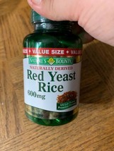 Natures Bounty Red Yeast Rice 600 MG 120 Capsules - $19.68